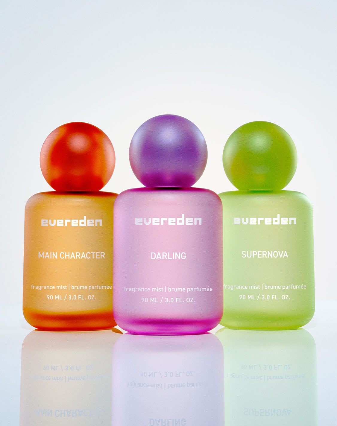 Fragrance Mist Trio Trial Set spread to highlight its texture