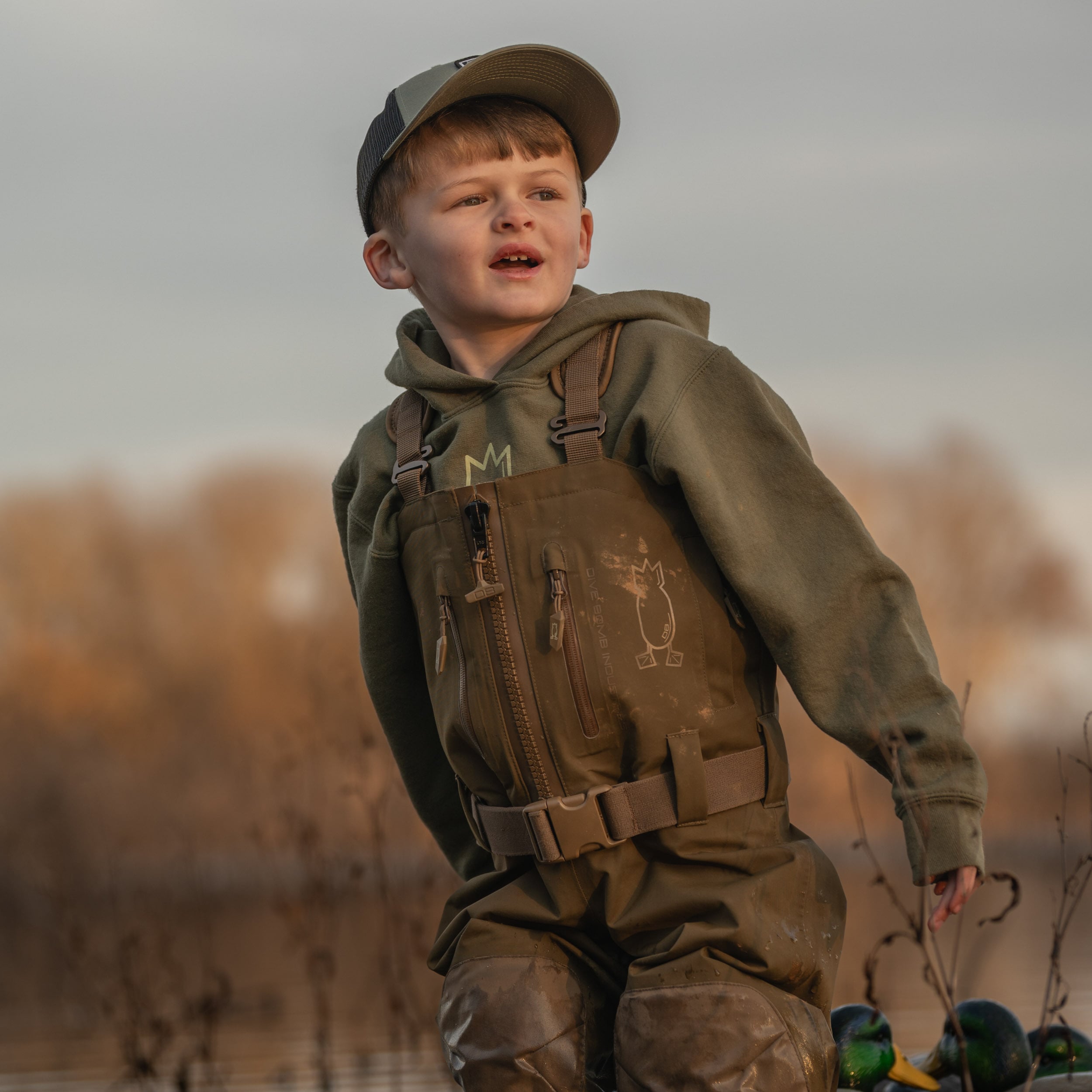 Youth Zip Duck Hunting Waders | Waterproof Insulated Youth Waders