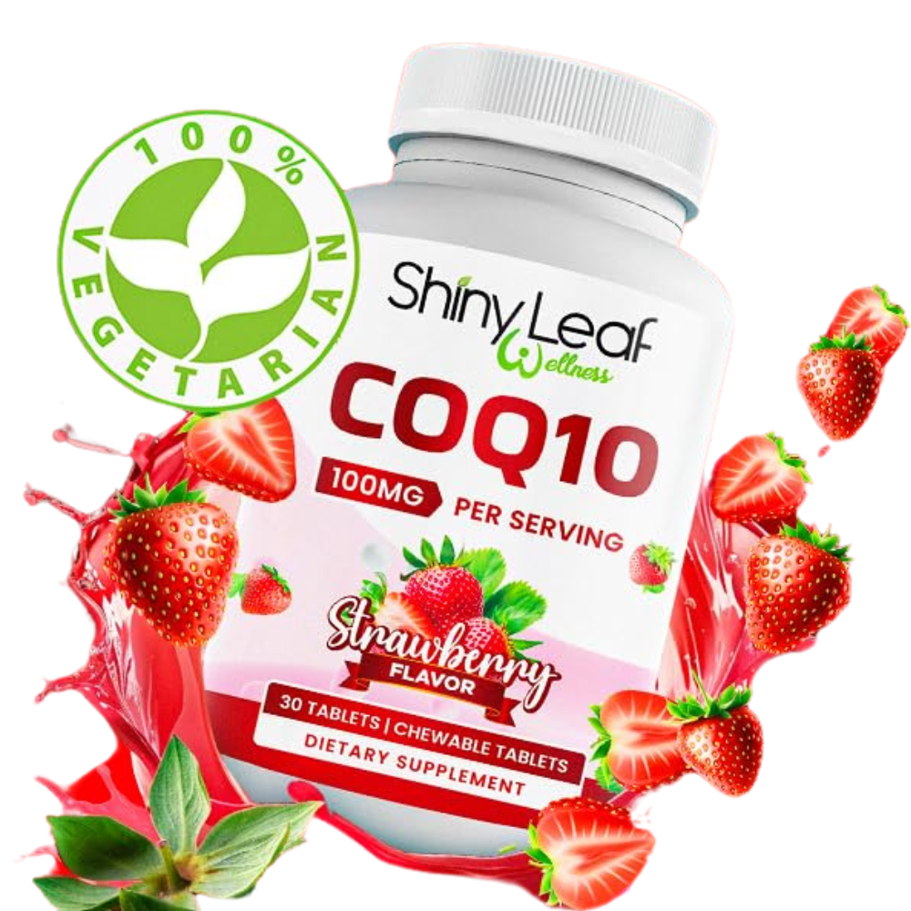 CoQ10 (Coenzyme Q10) 100mg Strawberry Chewable Tablets What's Inside