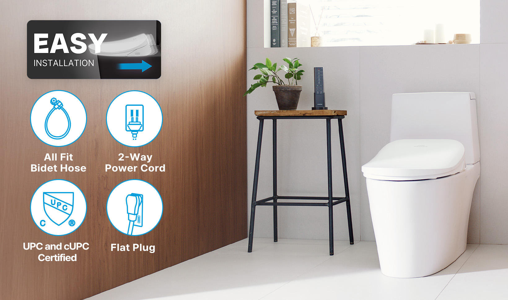Bidetmega is easy to install