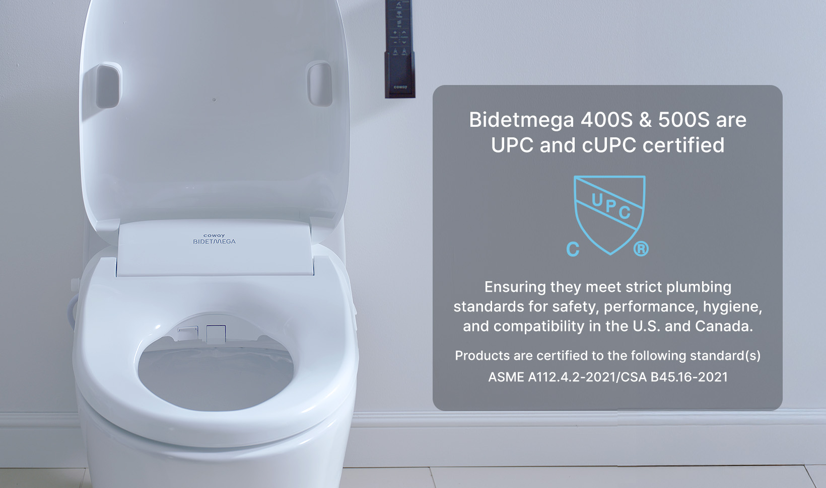 Bidetmega is UPC and cupc certified