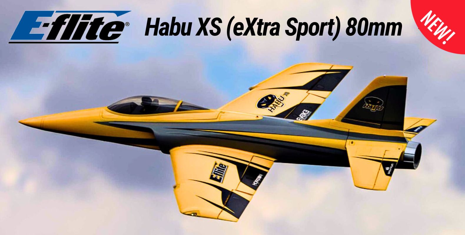 E-Flite Habu XS (eXtra Sport) 80mm EDF RC Plane (BNF Basic with AS3X+ and SAFE Select) EFL02450