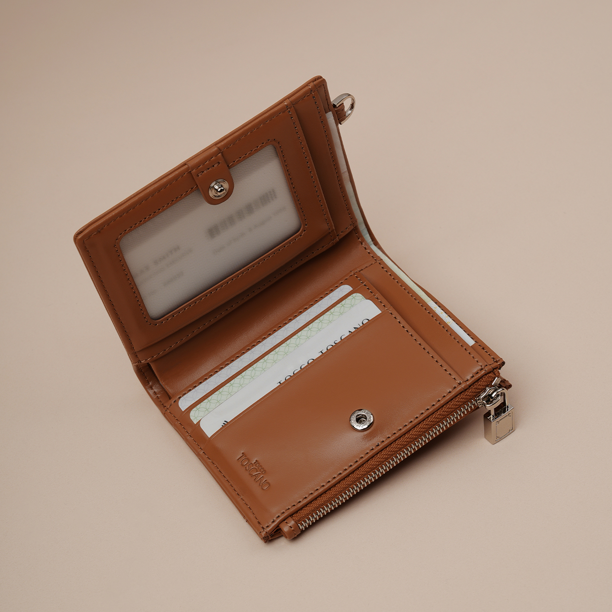 ★DeMAKER★ [29 Exclusive] Folding wallet caramel SHOP - SALE - DeMAKER