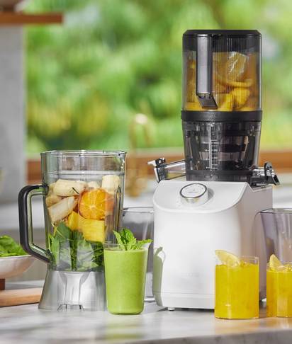 Image for a cold-pressed juicer + blender