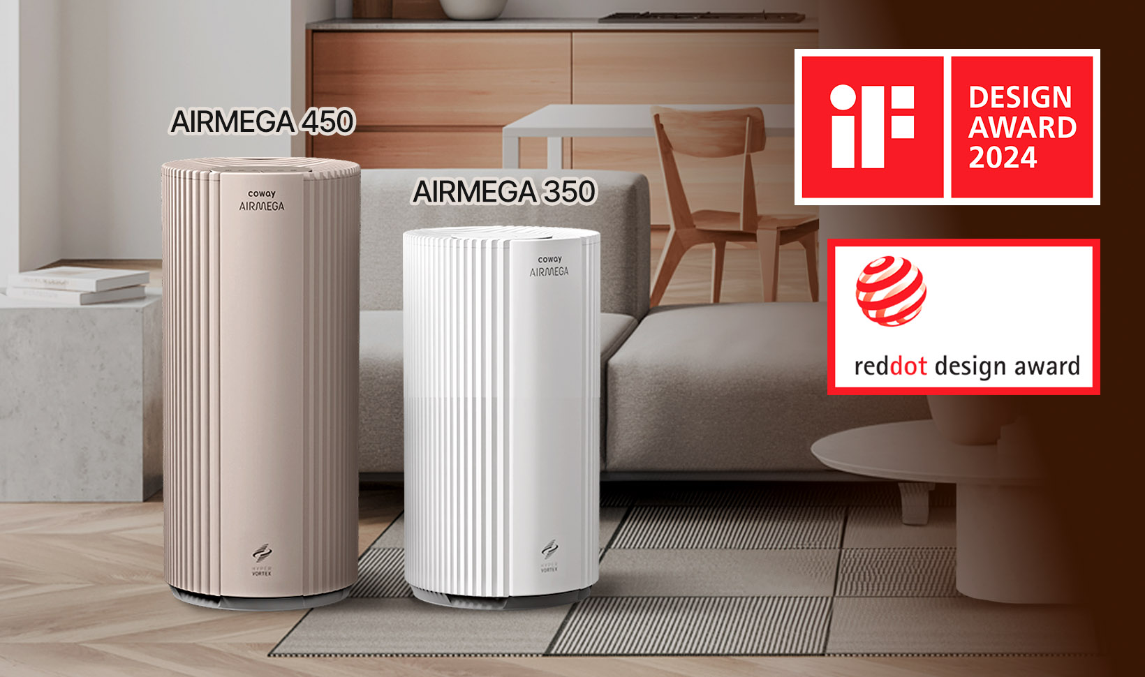 airmega 350 and 450 wins design awards