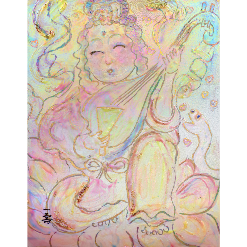 陶彩画_自在作品_弁財天~愛のうた~_全体