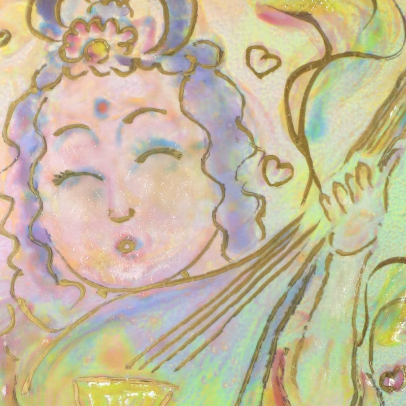 陶彩画_自在作品_弁財天~愛のうた~_詳細