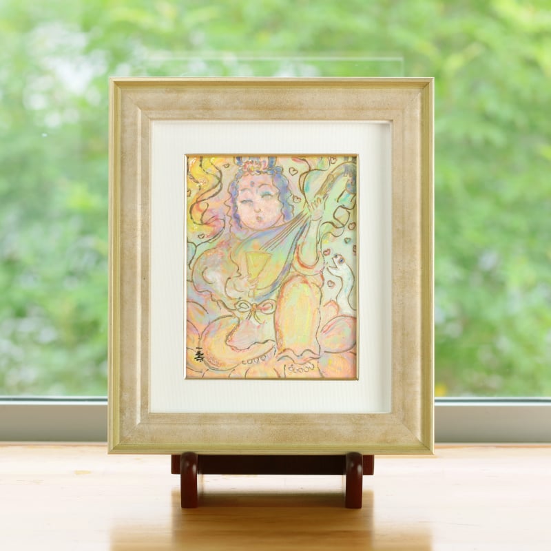 陶彩画_自在作品_弁財天~愛のうた~_展示イメージ
