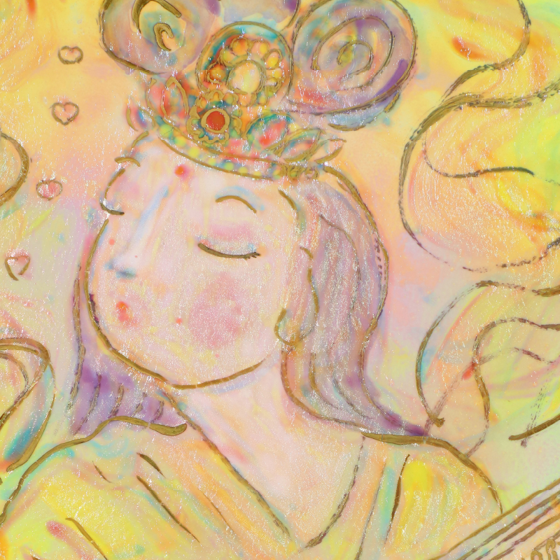 陶彩画_自在作品_弁財天~愛のうた~_詳細