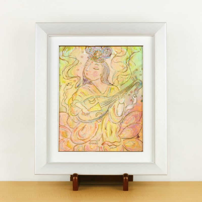 陶彩画_自在作品_弁財天~愛のうた~_展示イメージ