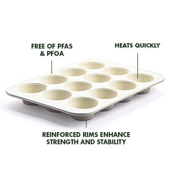 GreenLife 6 Piece Nonstick Bakeware Set, Non-Toxic PFAS GreenLife 6 Piece Nonstick Bakeware Set, Non-Toxic PFAS
