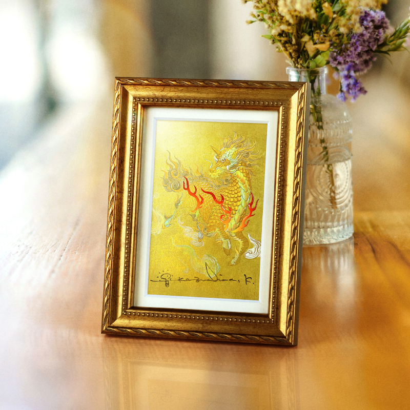 グッズ_福壽袋_アートプリント「麒麟」_展示イメージ