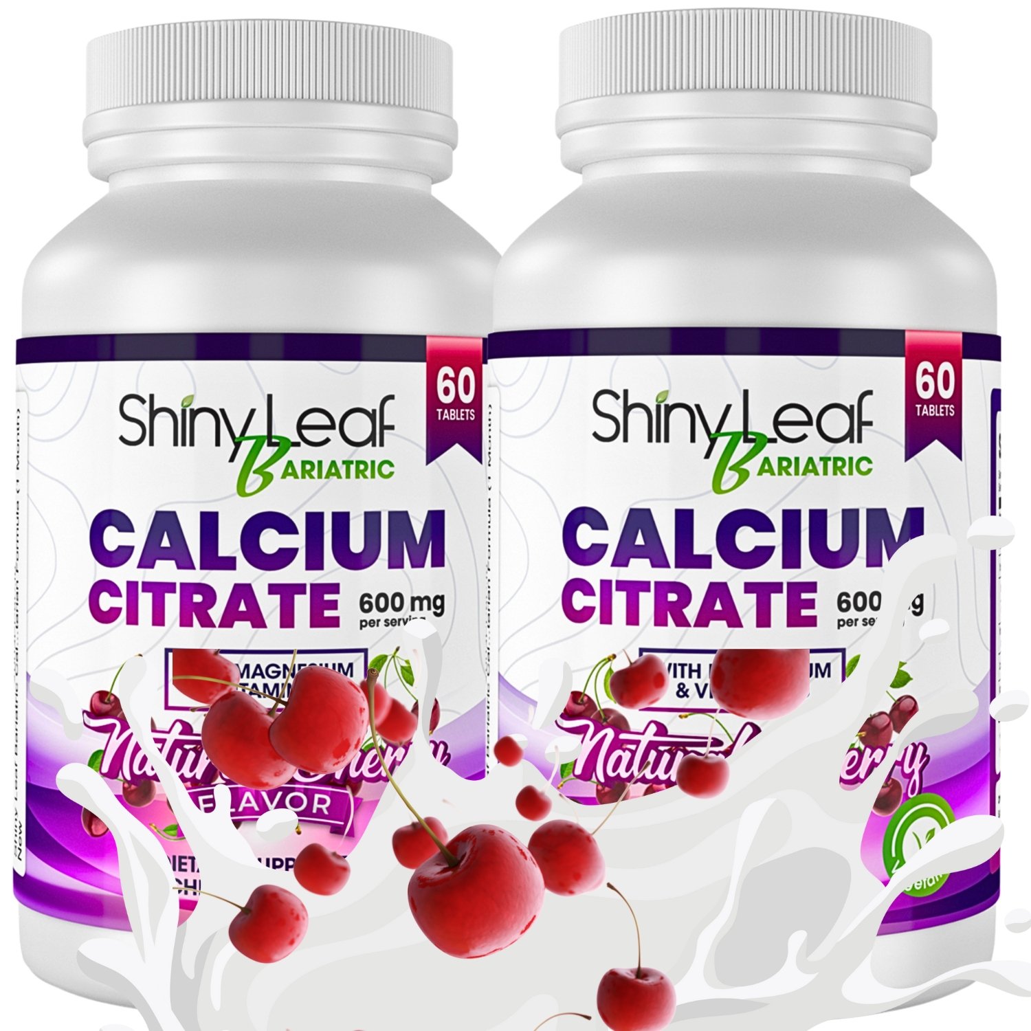 Calcium Citrate 1200 mg Cherry Flavored Chewable Tablets What's Inside