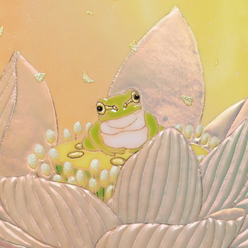 陶彩画_生物作品_蓮の精_詳細