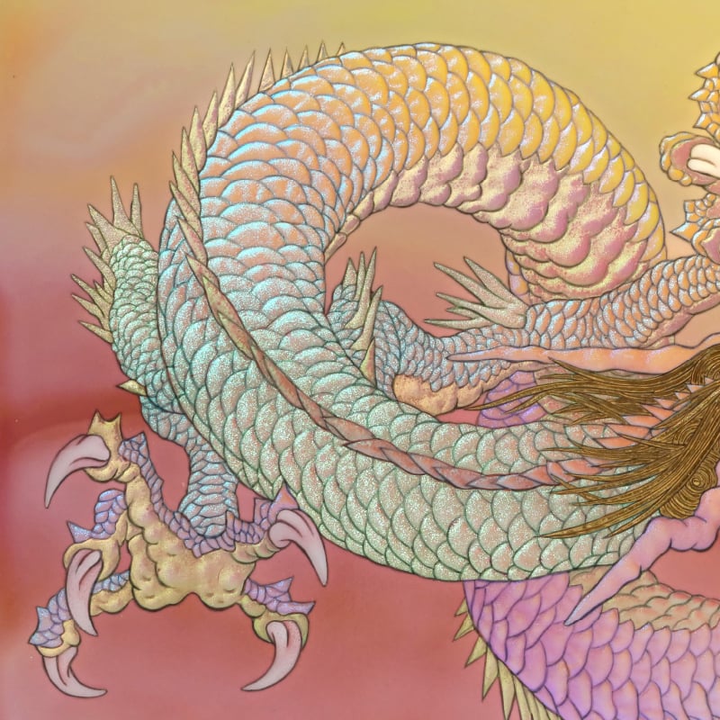 陶彩画_龍作品_覚悟_詳細