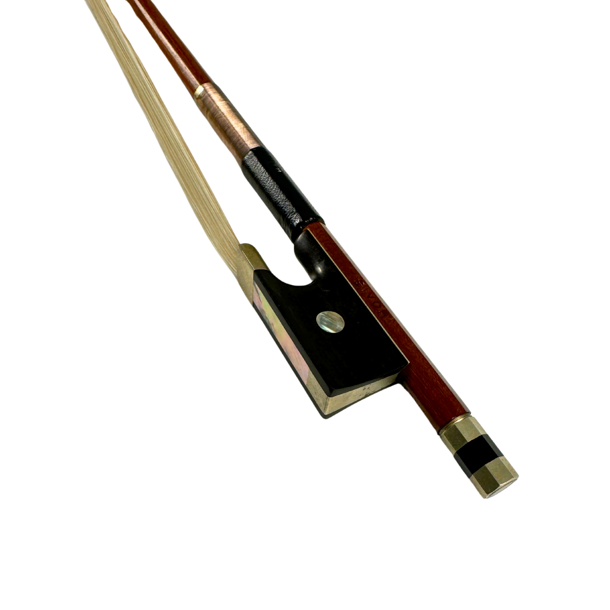 Sivori Nickel Mounted Violin Bow in action