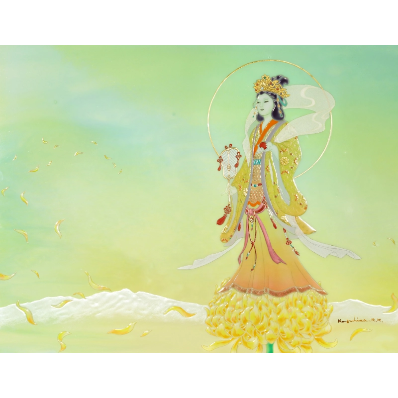 草場一壽 ククリ姫 陶彩画 「ククリ姫」 – 草場一壽工房 Museum Shop