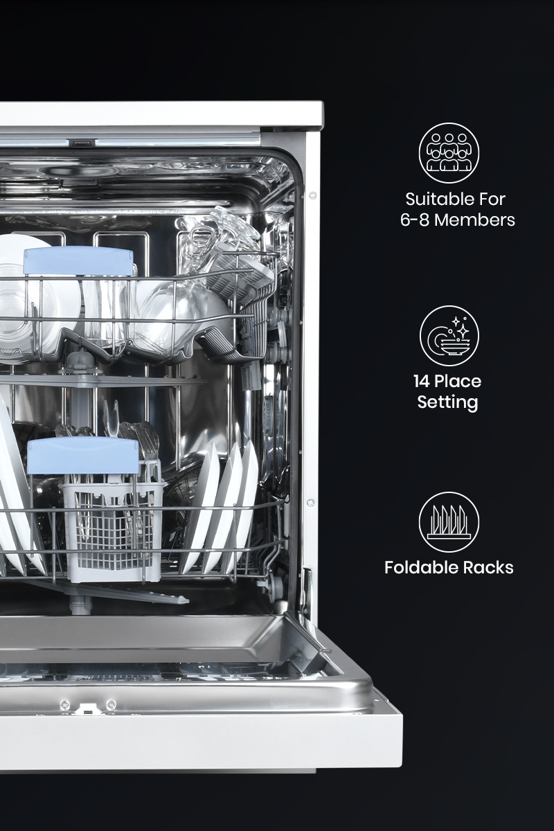 Suitable For 6-8 Members, 14 Place Setting, Foldable Racks