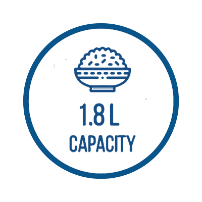 1.8 L Capacity