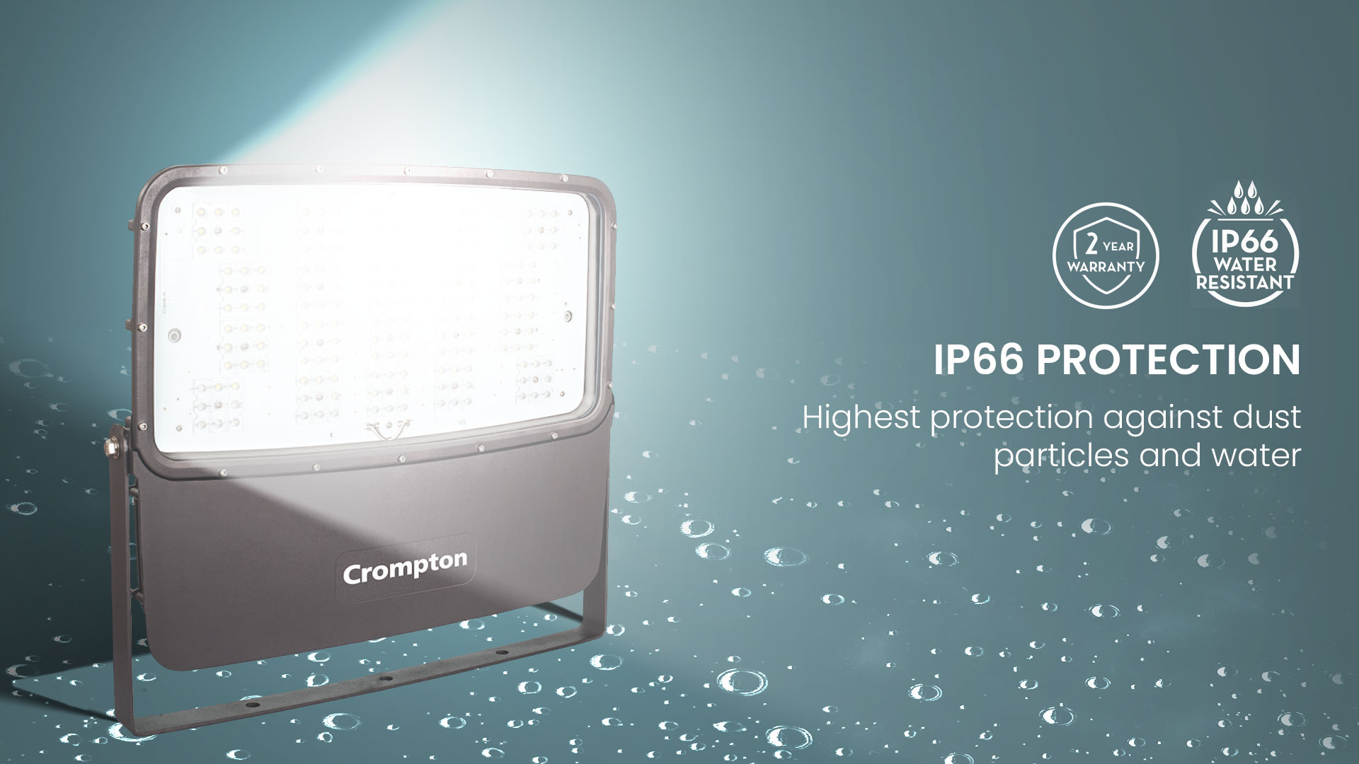 IP66 Protection; Protects Against Water Jet & Dust