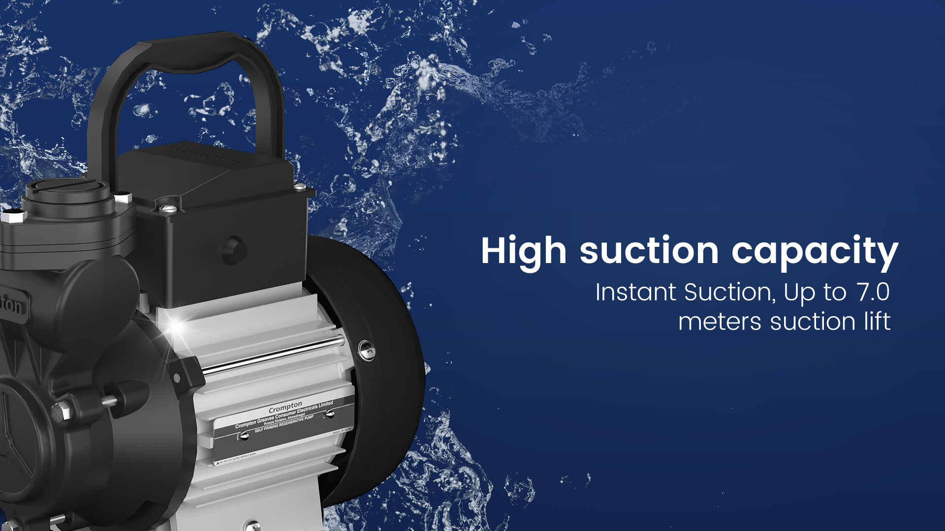 High Suction Capacity