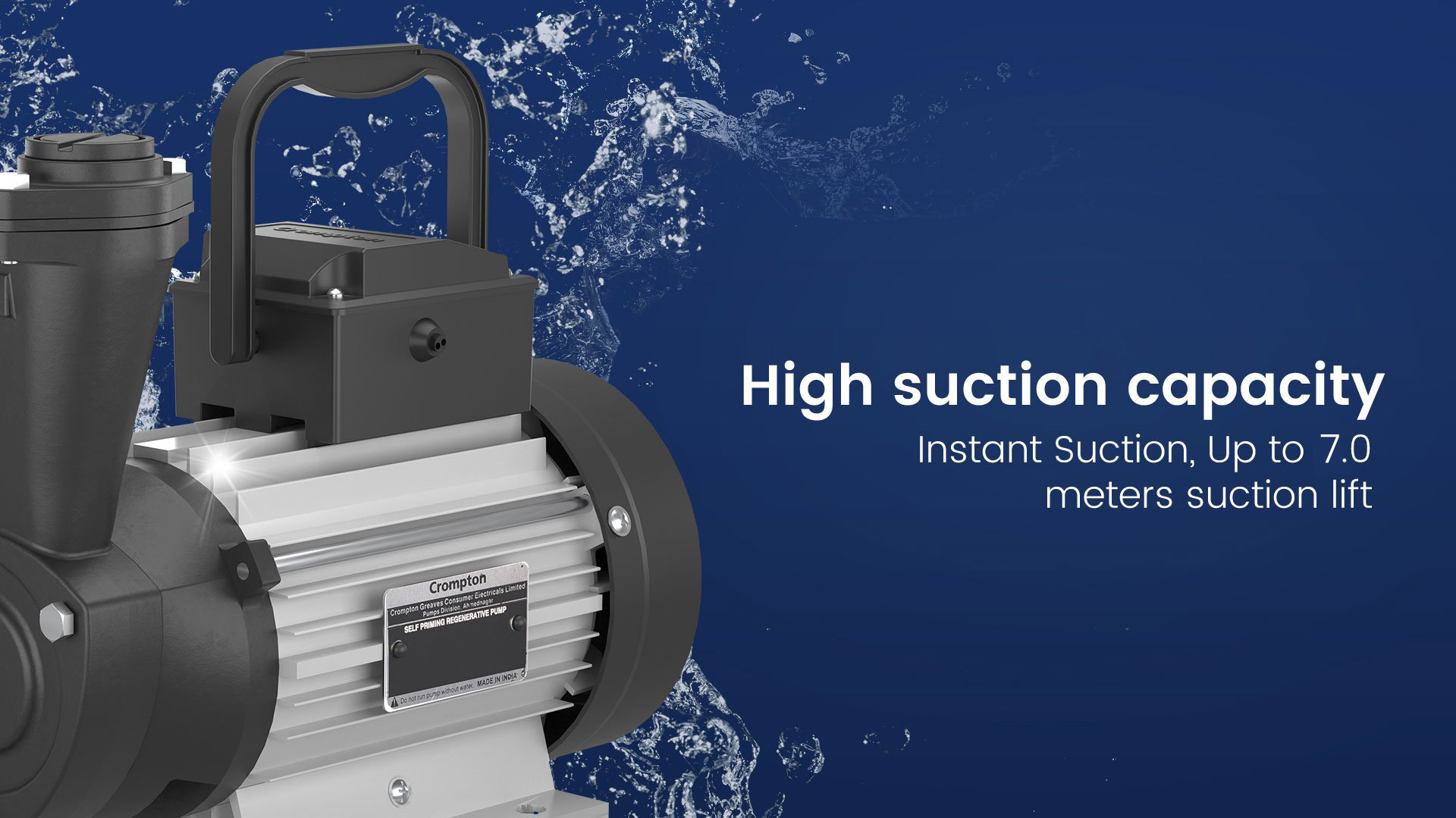 High Suction Capacity
