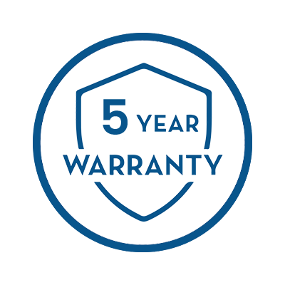 5 years warranty