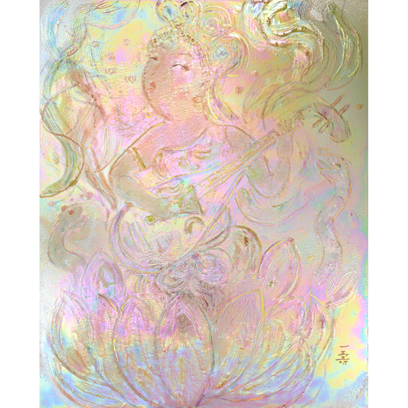 陶彩画_自在作品_弁財天~愛のうた~_全体