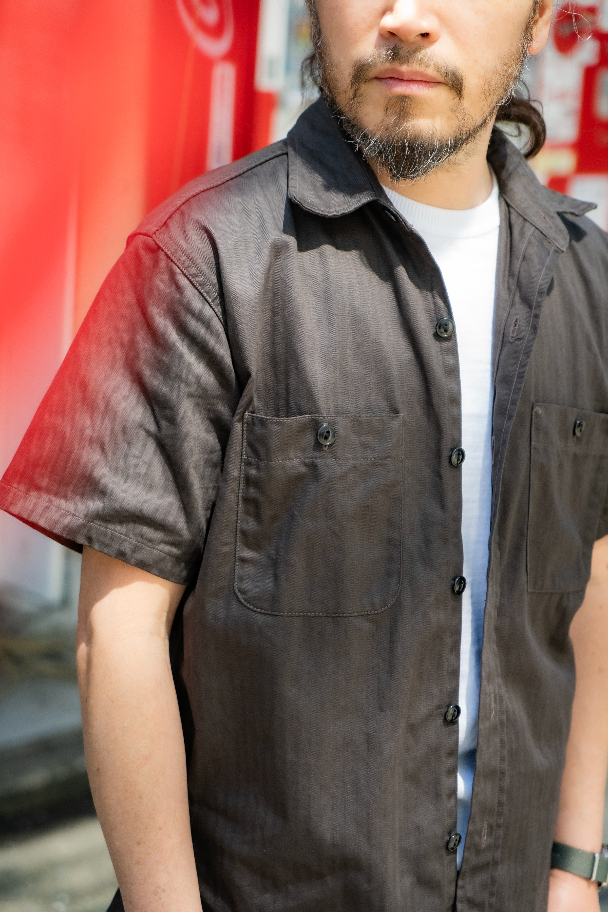 The Real McCoy's - 8 HOUR UNION Navy CHAMBRAY SERVICEMAN