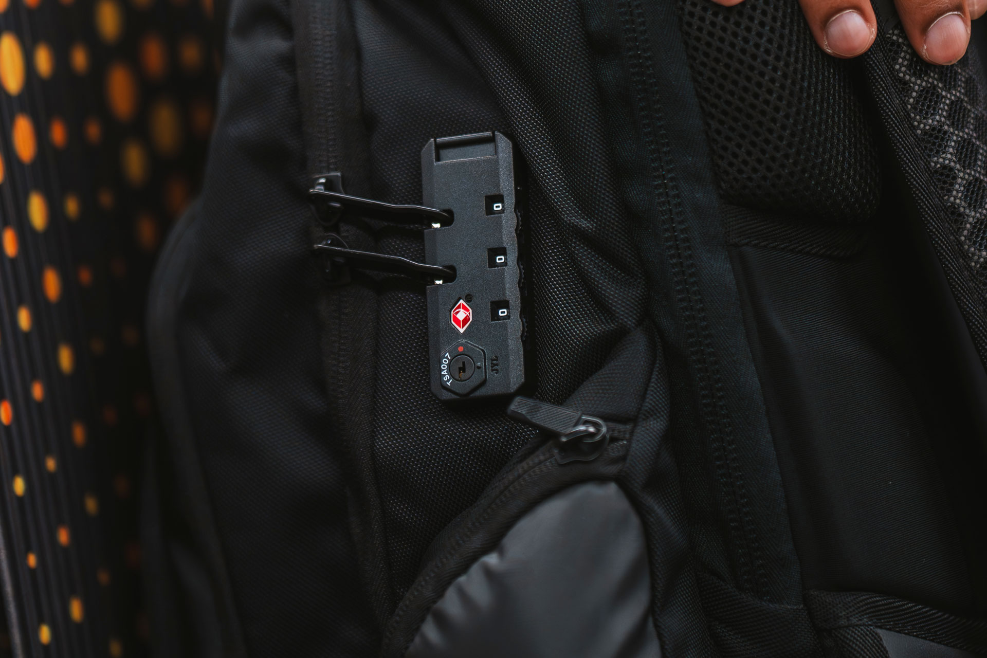 TSA-Approved Lock for Main Compartment