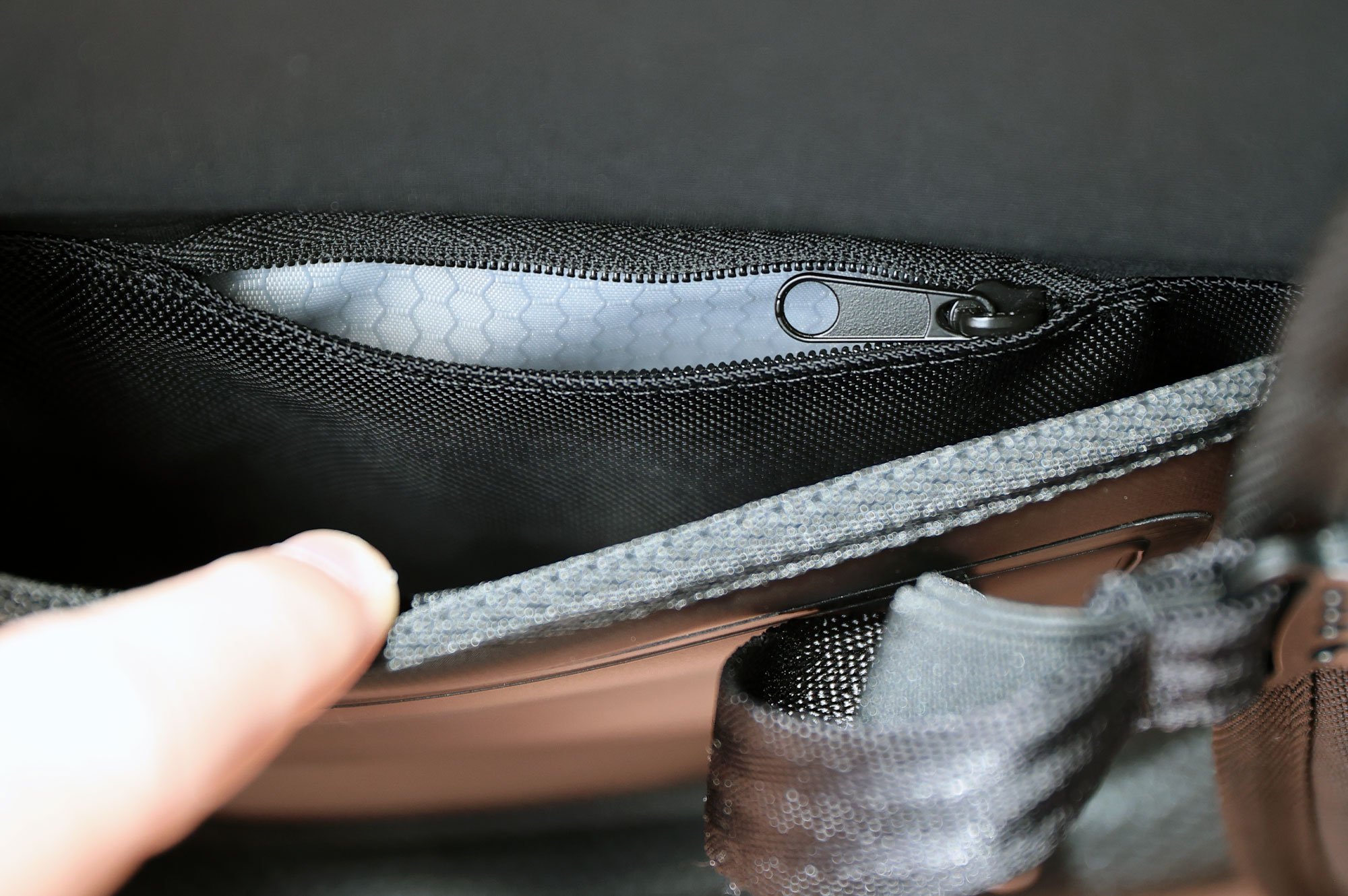Concealed Pocket Behind ID Tag
