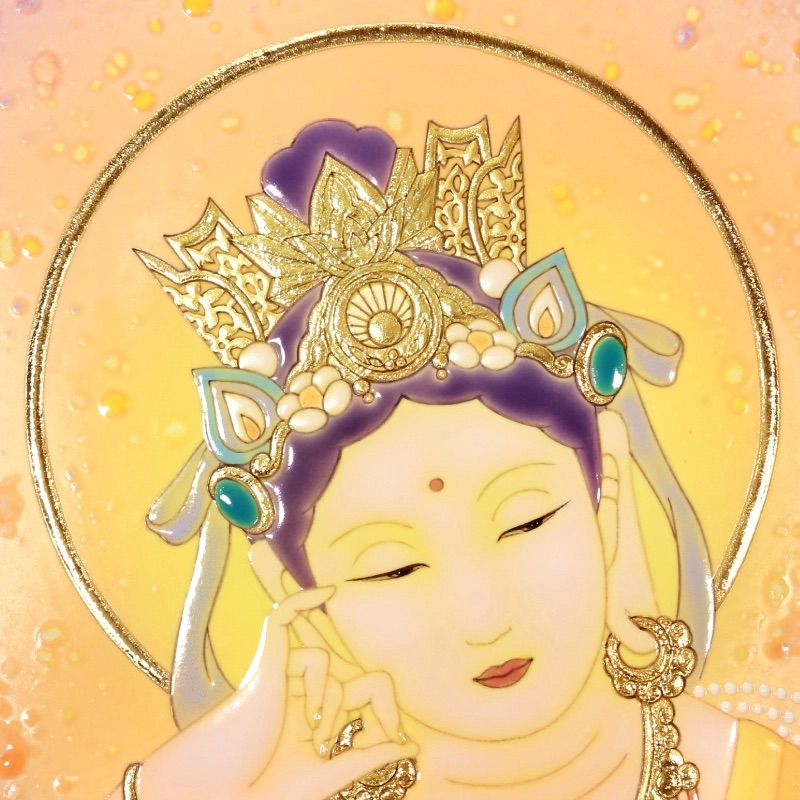 陶彩画_菩薩作品_弥勒菩薩_詳細