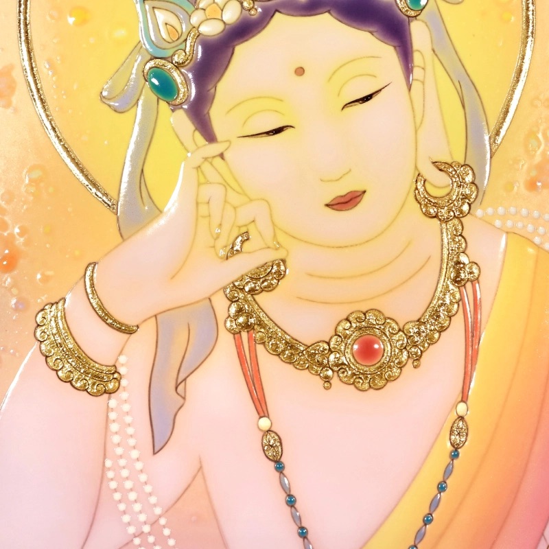 陶彩画_菩薩作品_弥勒菩薩_詳細