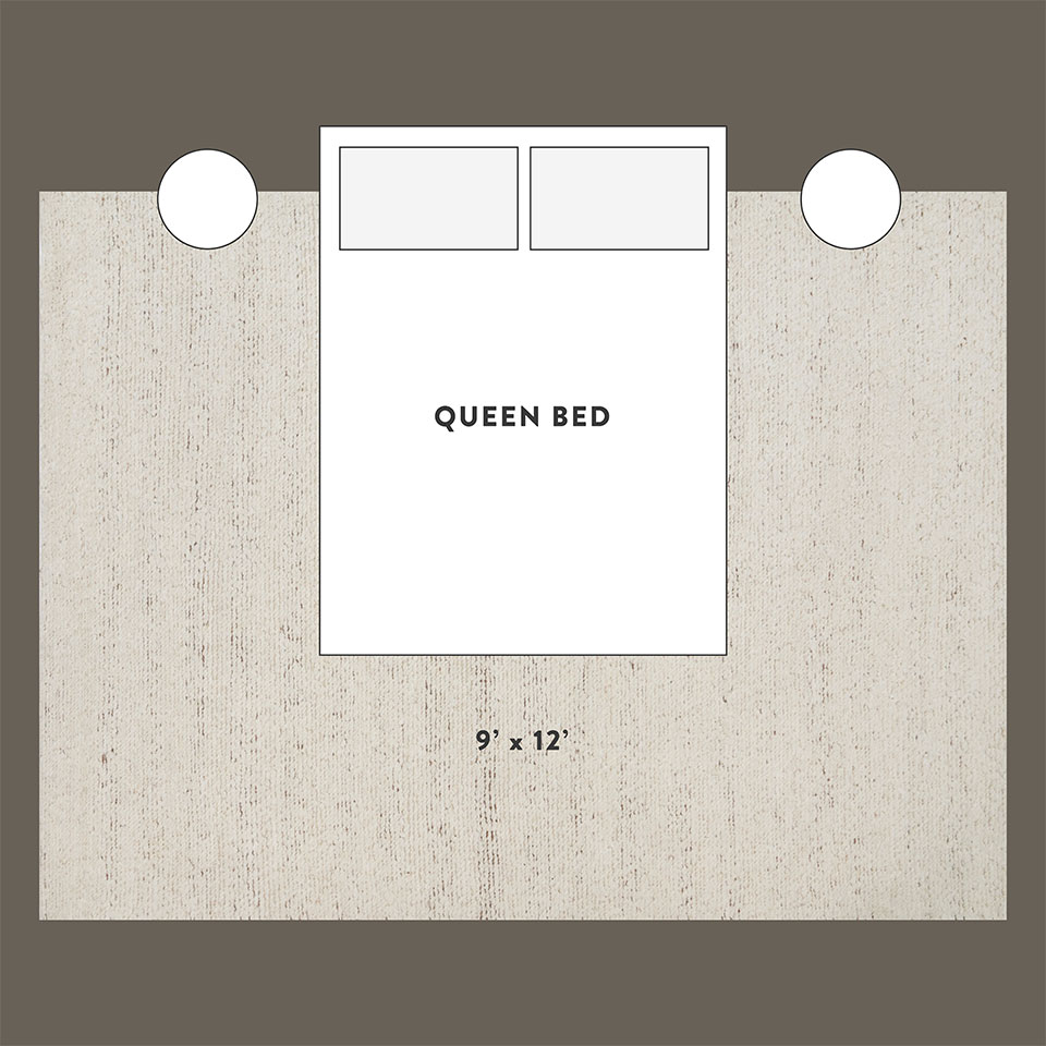 How to Size a Rug for a Queen Size Bed