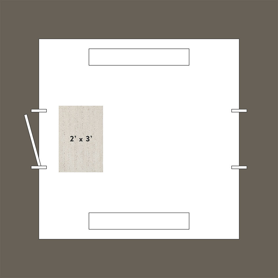 3x3 Rug Example Rug Size and Style Guide – The Citizenry
