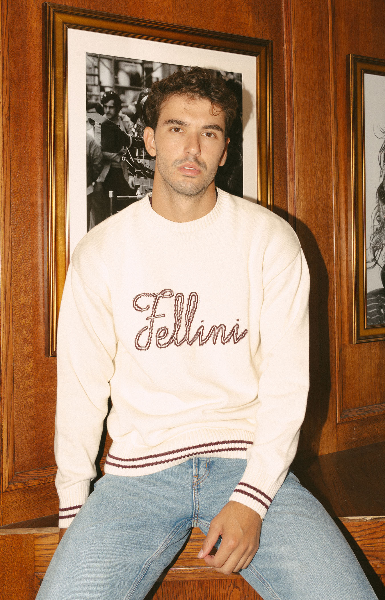 Fellini Knitted Crew | Cream