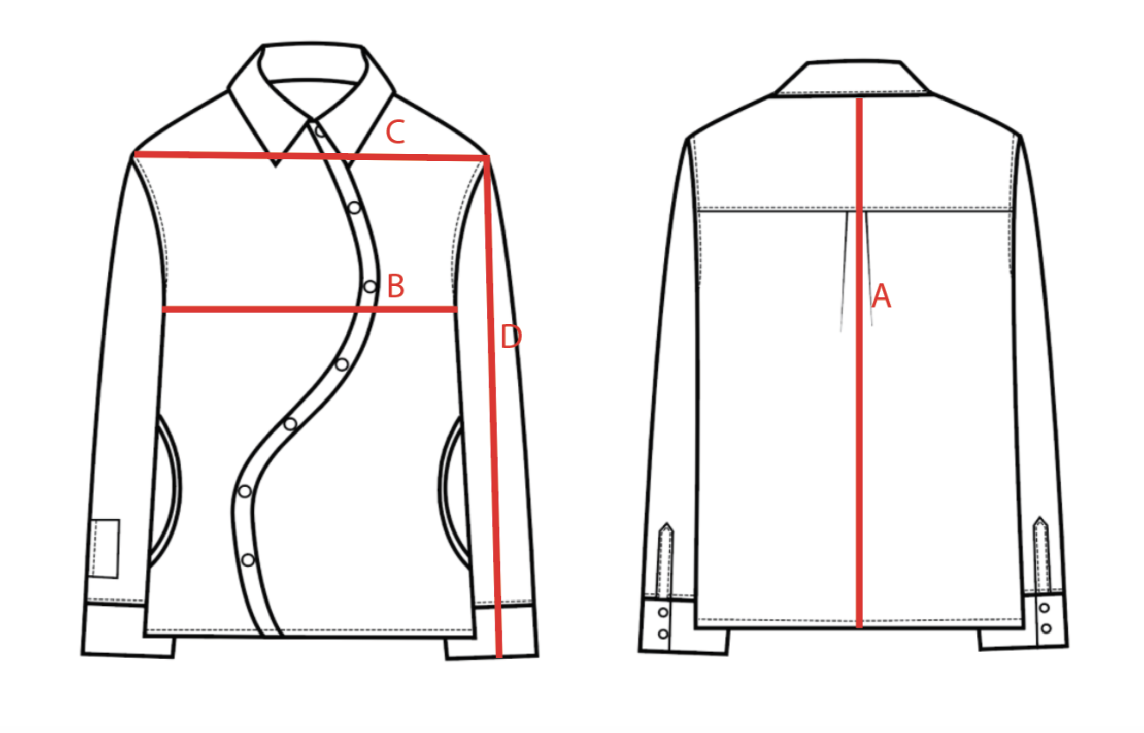 Size chart visual guide