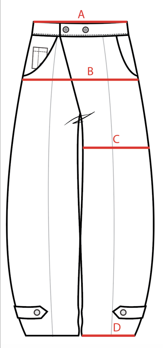 Size chart visual guide