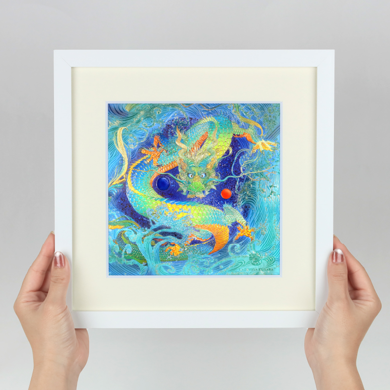 艶金盛り「海王」額付き – 草場一壽工房 Museum Shop