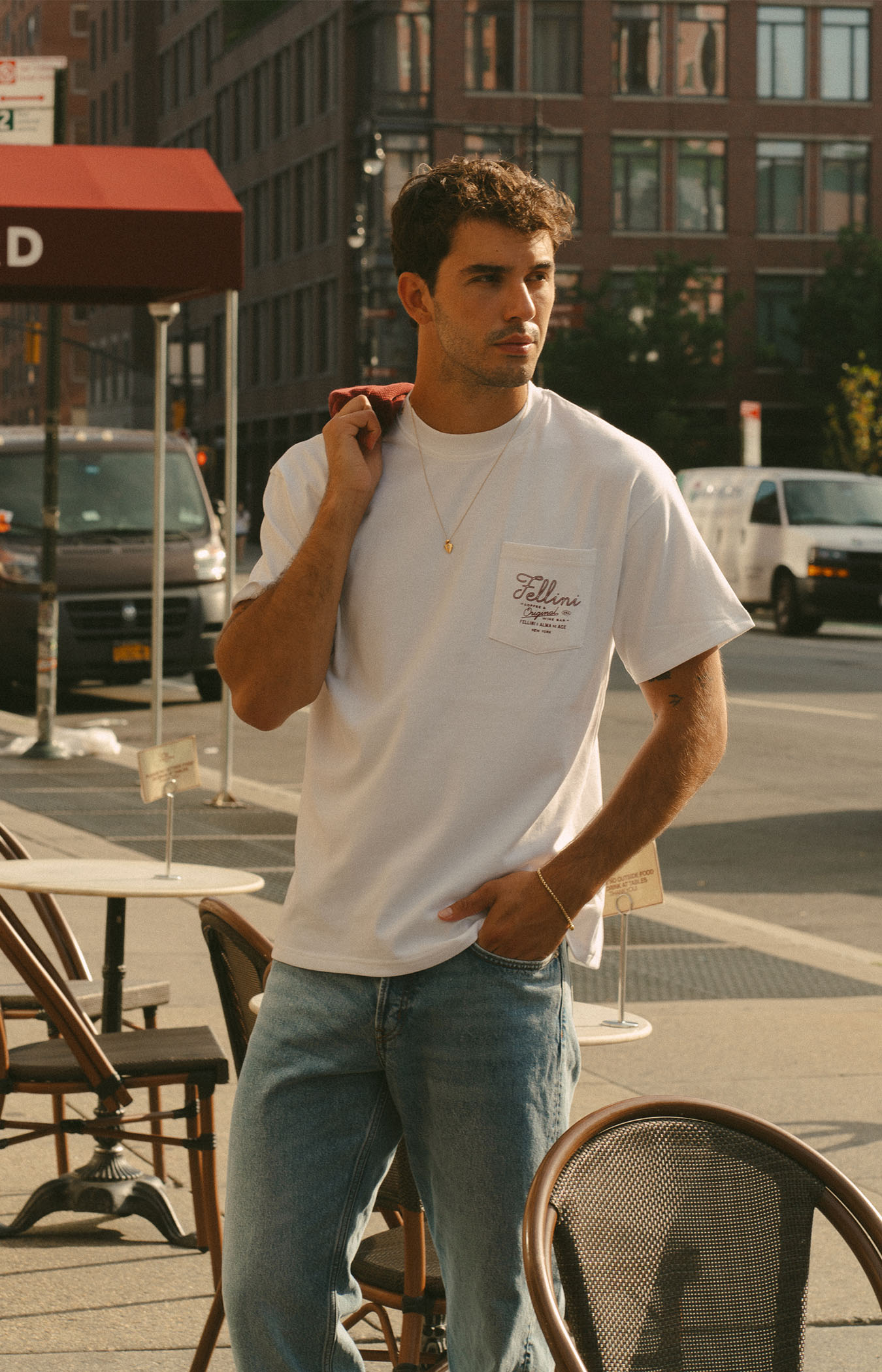 Fellini Pocket T-shirt | White