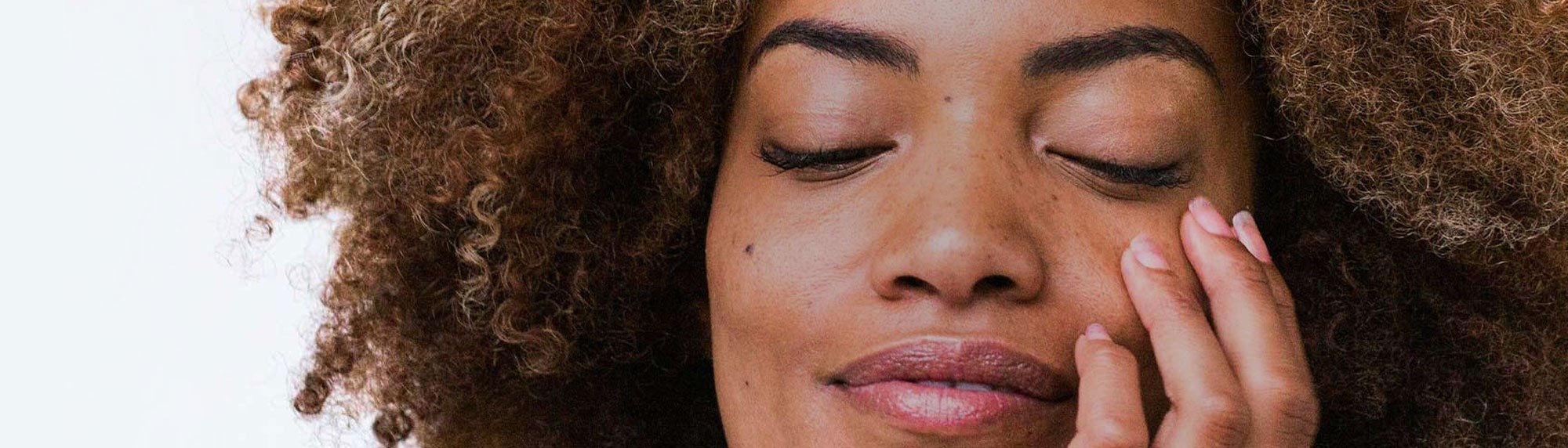 woman's face with pigmentation