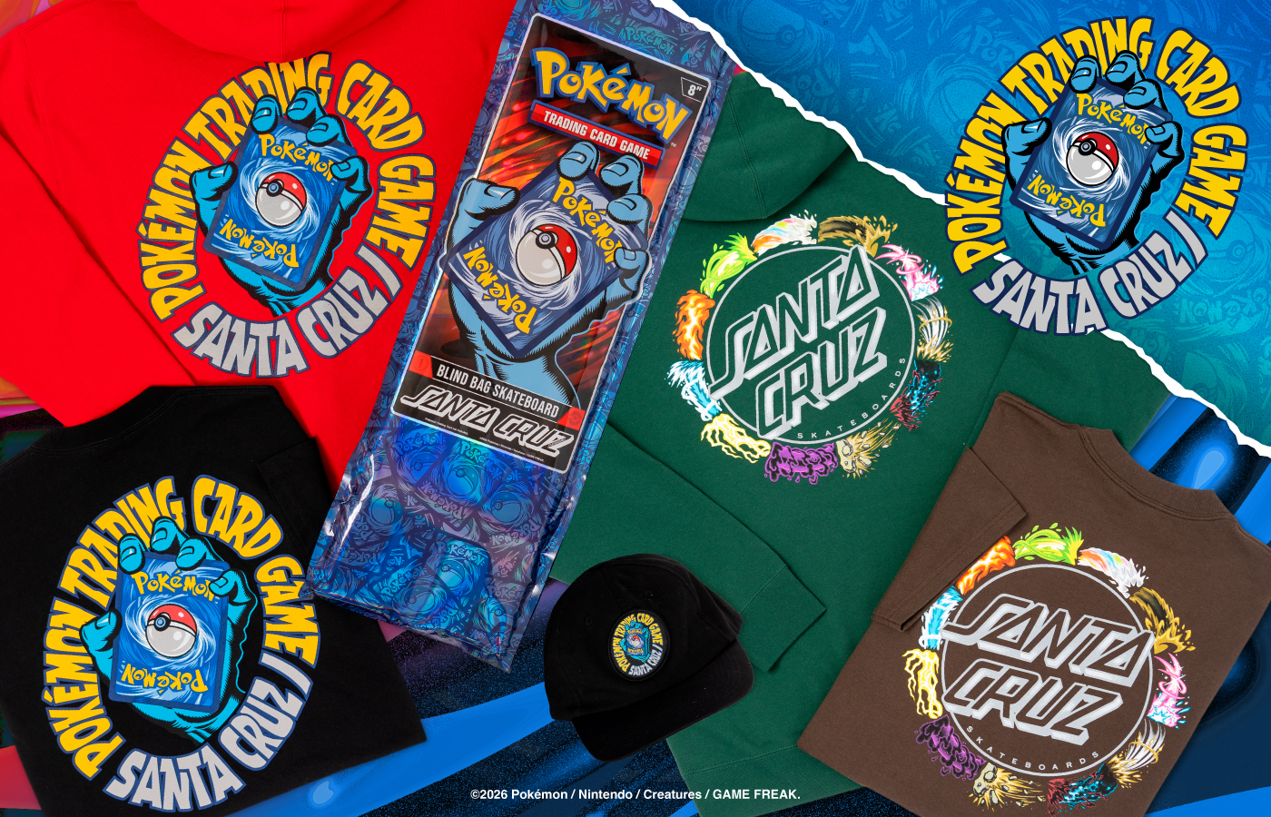 Pokémon & Santa Cruz 2026 Collection - Shop Now at NHS Skate Direct
