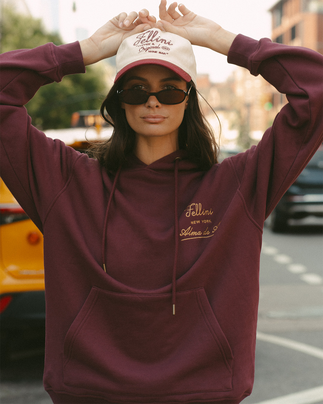 Fellini x Alma de Ace Hoodie | Burgundy