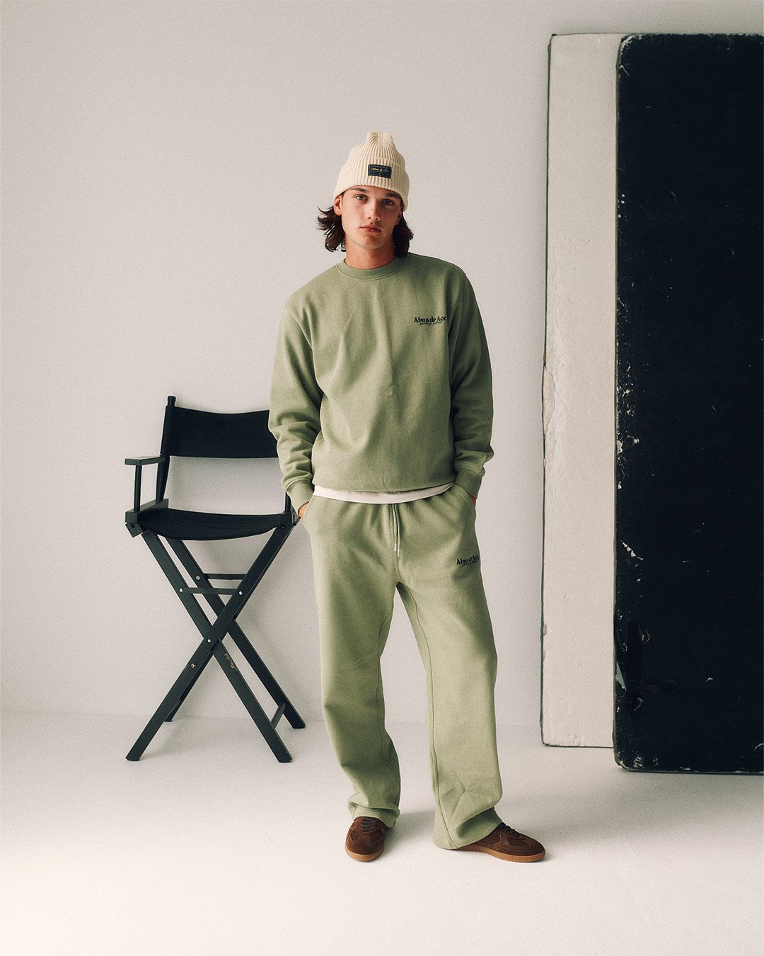 Sporting Goods Joggers in Light Green
