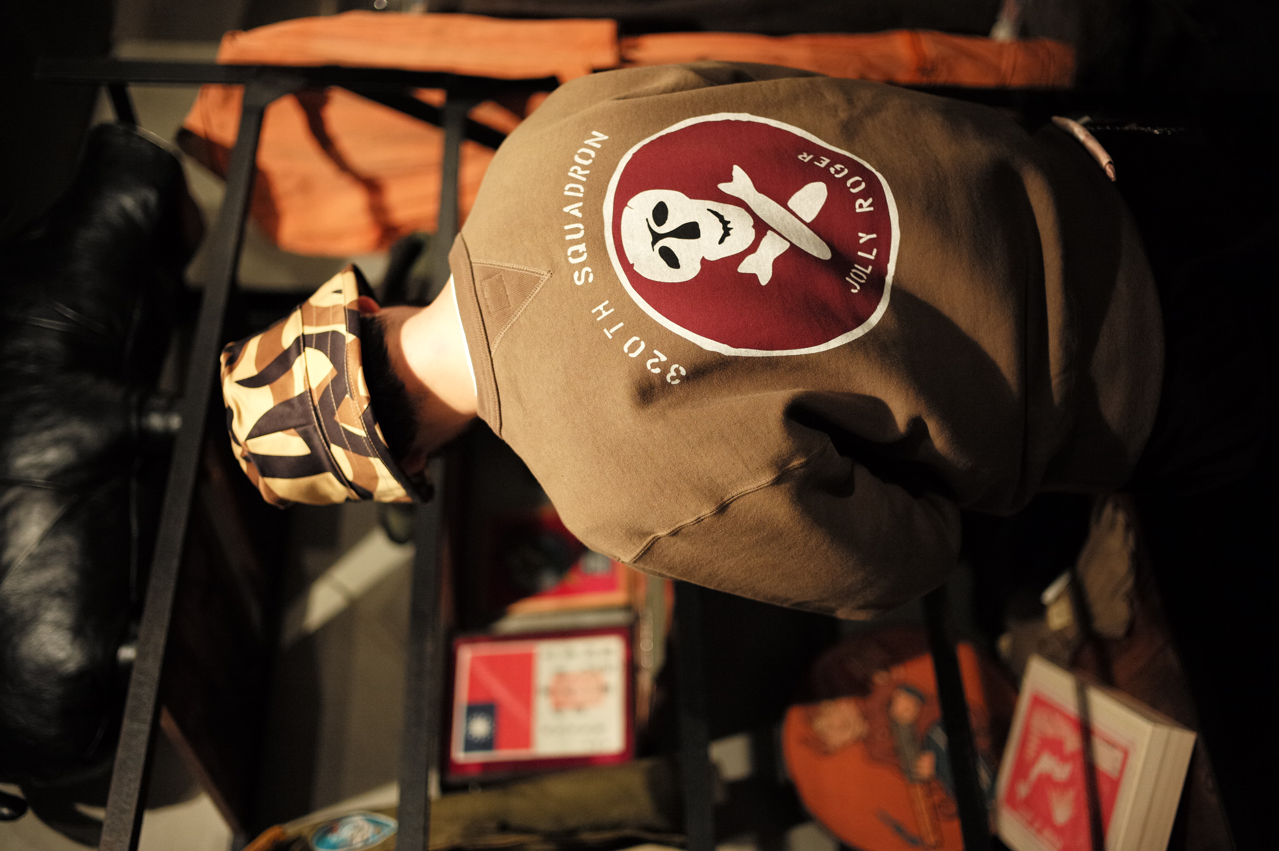 MILITARY PRINT SWEATSHIRT / JOLLY ROGER Gallery Image 1