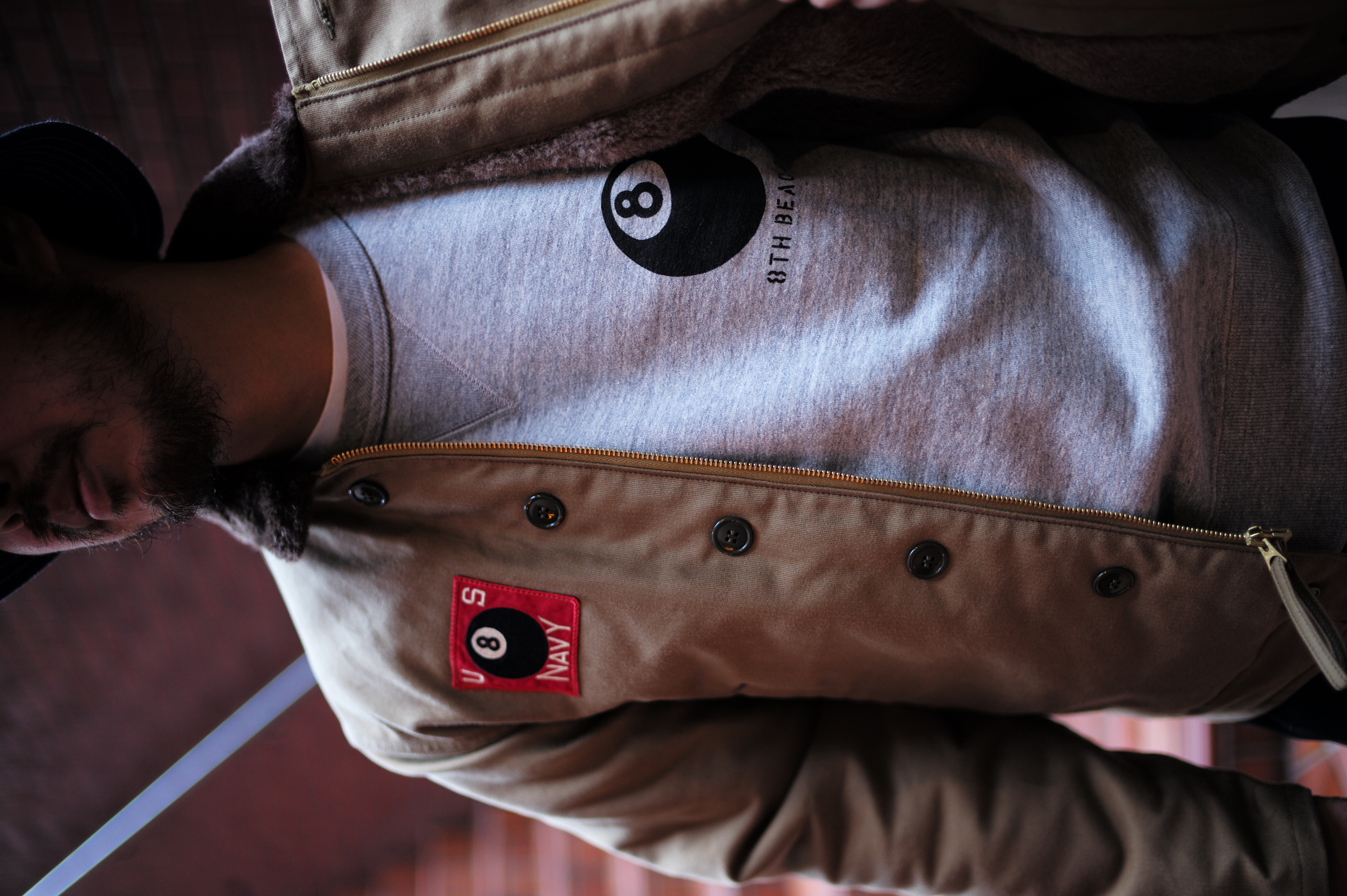 MILITARY PRINT SWEATSHIRT / 8TH BEACH BN. Gallery Image 1