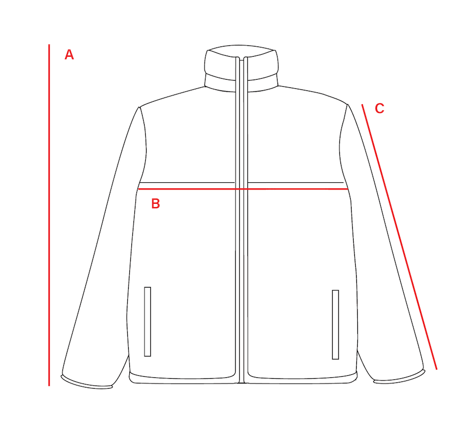 Size chart visual guide