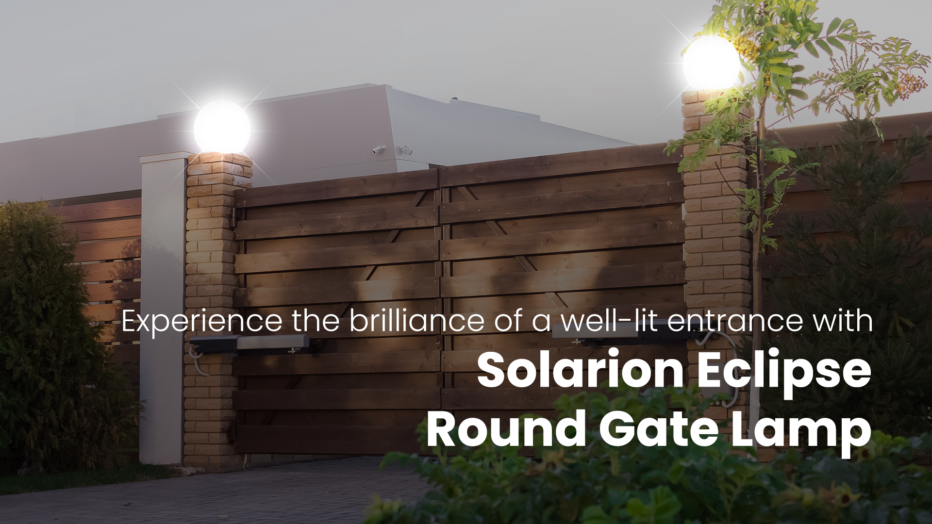 Solarion Eclipse Round Gate Lamp
