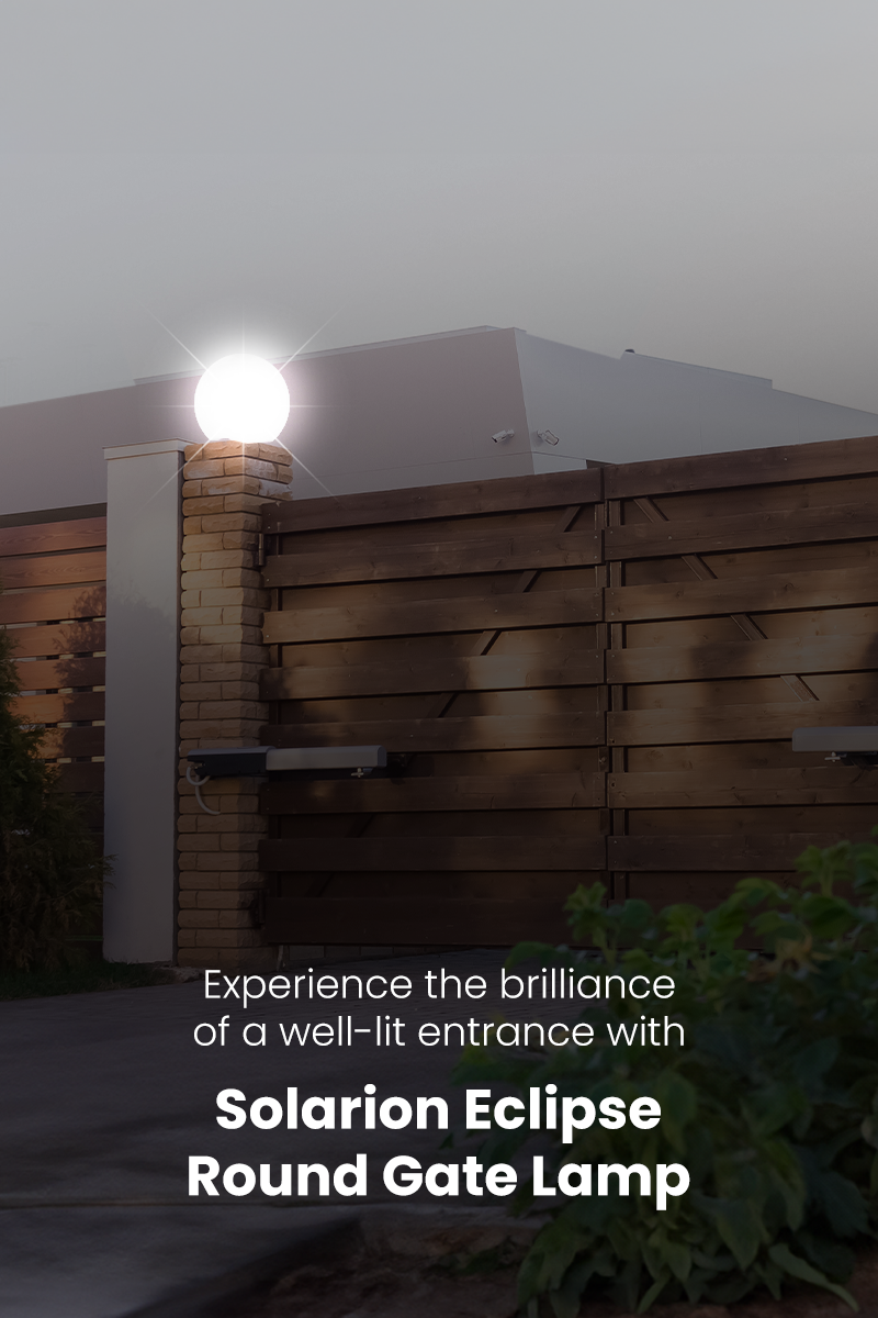 Solarion Eclipse Round Gate Lamp