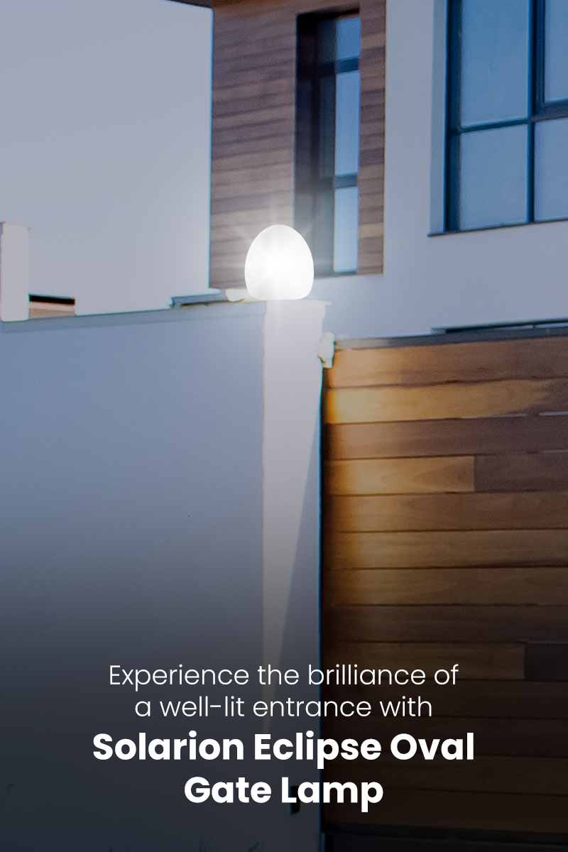 Solarion Eclipse Oval Gate Lamp